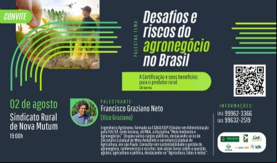 Xico Graziano palestra sobre 