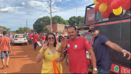 Carreata em apoio a Candidata Cora, reuni mais de 300 carros em Santo Ant