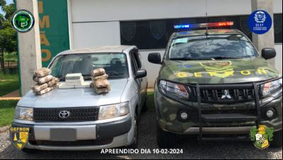 Gefron prende no interior de MT grupo que transportava 17 tabletes de entorpecentes em t